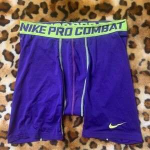 Nike Pro Combat Men's Purple Compression Shorts men’s large